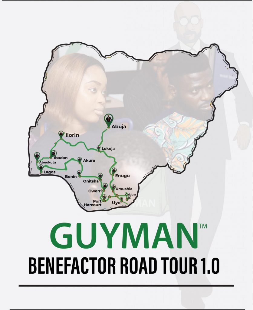 Guyman is touring 15 cities in the south of Nigeria